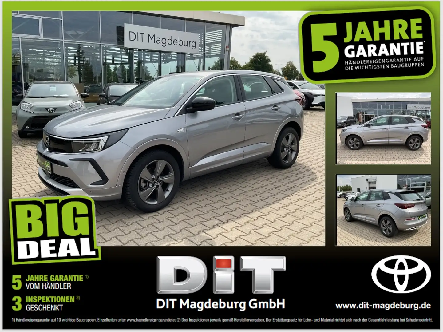 Opel Grandland 1.2 Turbo Enjoy LED,SHZ,Klima,CarPlay Grijs - 1