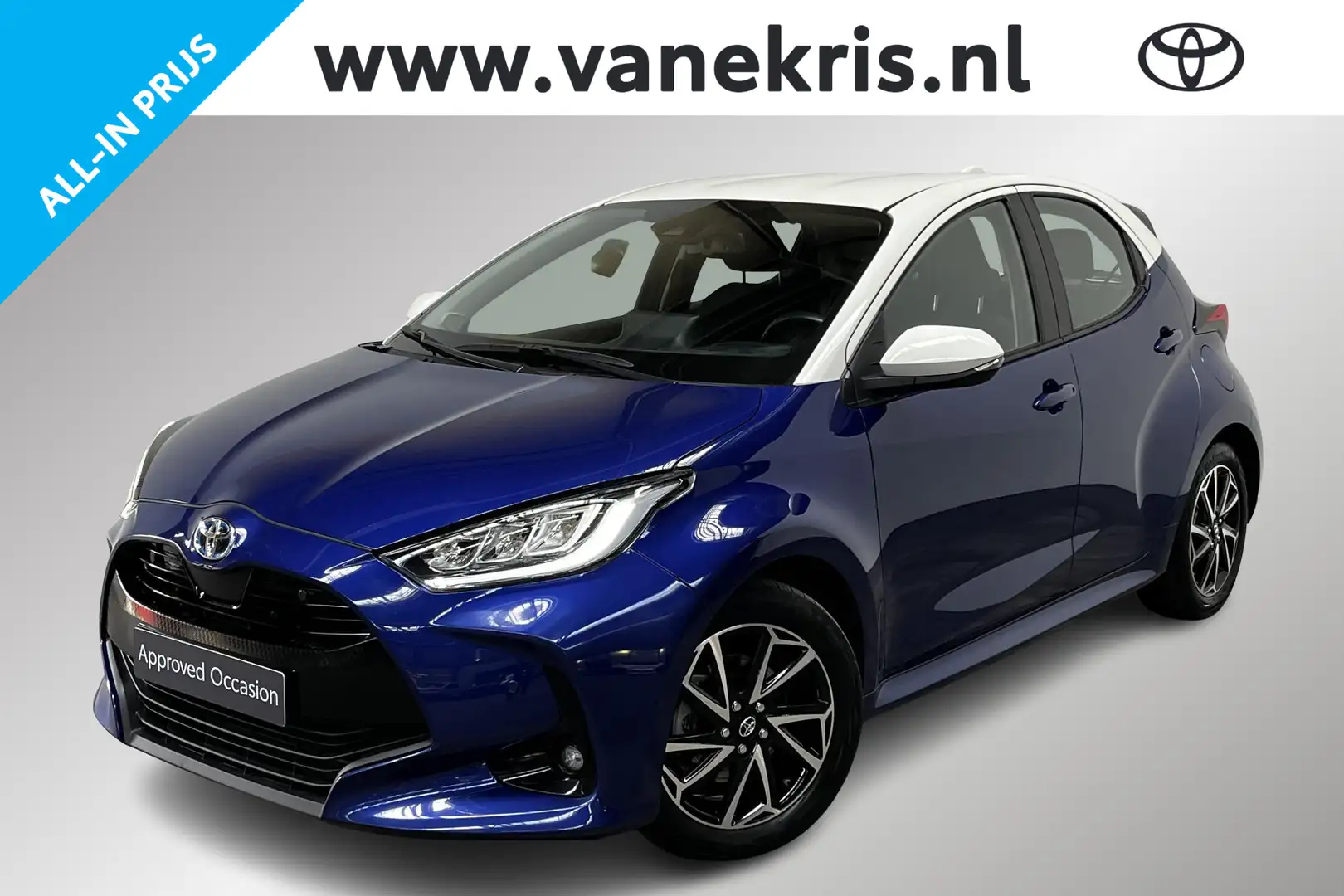 Toyota Yaris 1.5 Hybrid Dynamic Plus, HUD, Blind Spot, Parkeers Bleu - 1