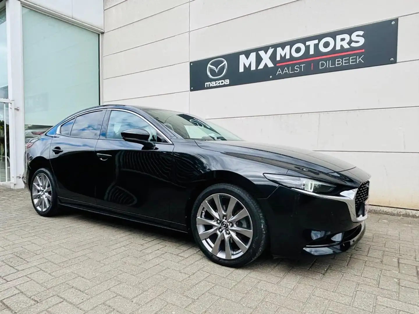 Mazda 3 122PK AT SKYG M Hybrid SkyCruise * FULL OPTION * G Zwart - 1