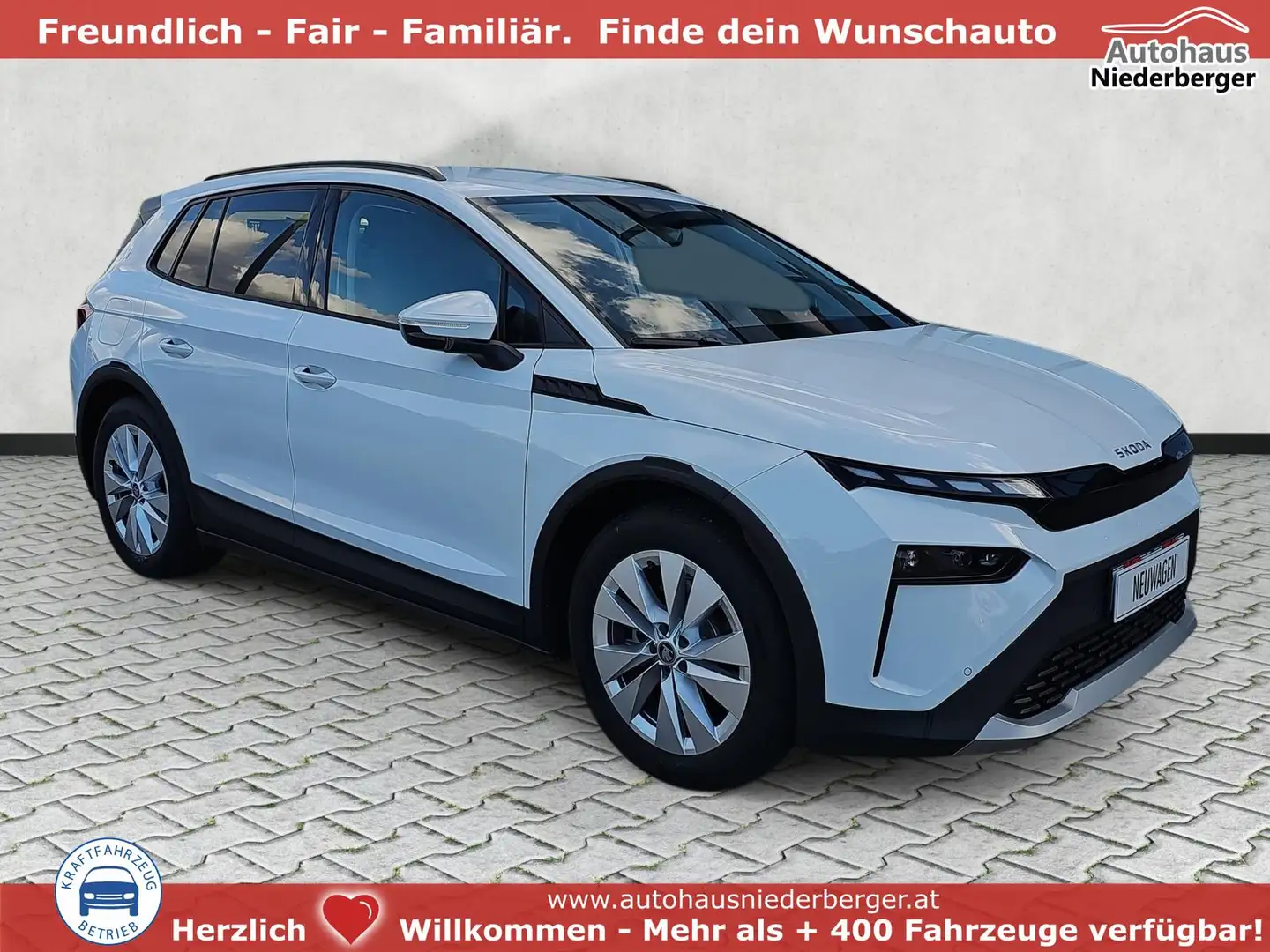Skoda Elroq 60 Loft Navi / ACC Matrix el.Heckkl. sofort 150... Weiß - 1