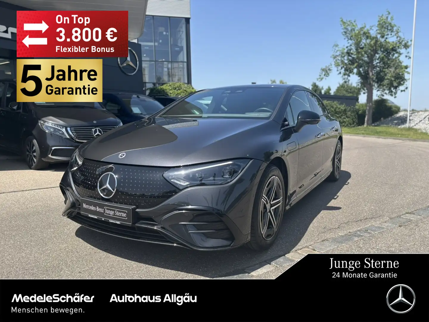 Mercedes-Benz EQE 300 EQE 300 AMG Night AHK 22kW Abrisskante 360° NP84 Gris - 1