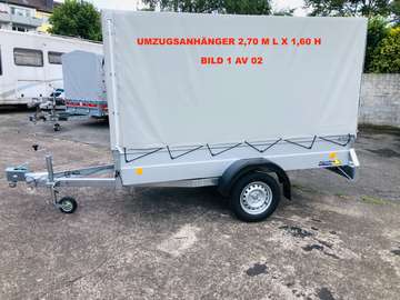 NP 26 ANHÄNGER OFFENER KASTEN MIT PLANE
