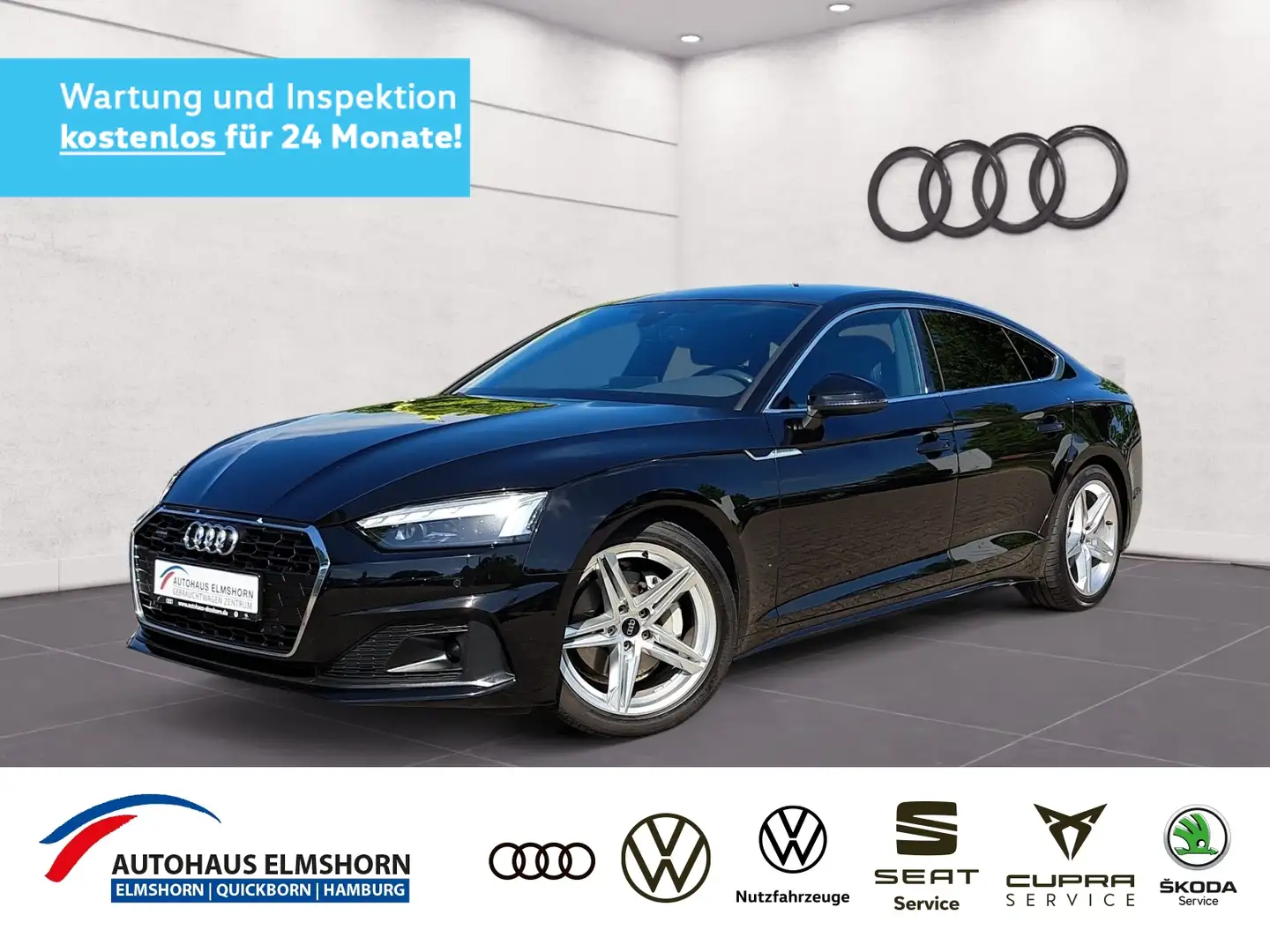Audi A5 Sportback 40 TDI quattro S tronic AHK NAV MATRIX Schwarz - 1