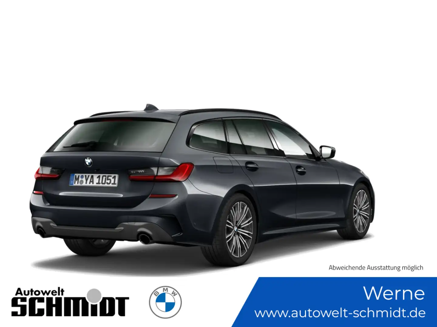 BMW 320 d Touring M Sport + GARANTIE Gris - 2