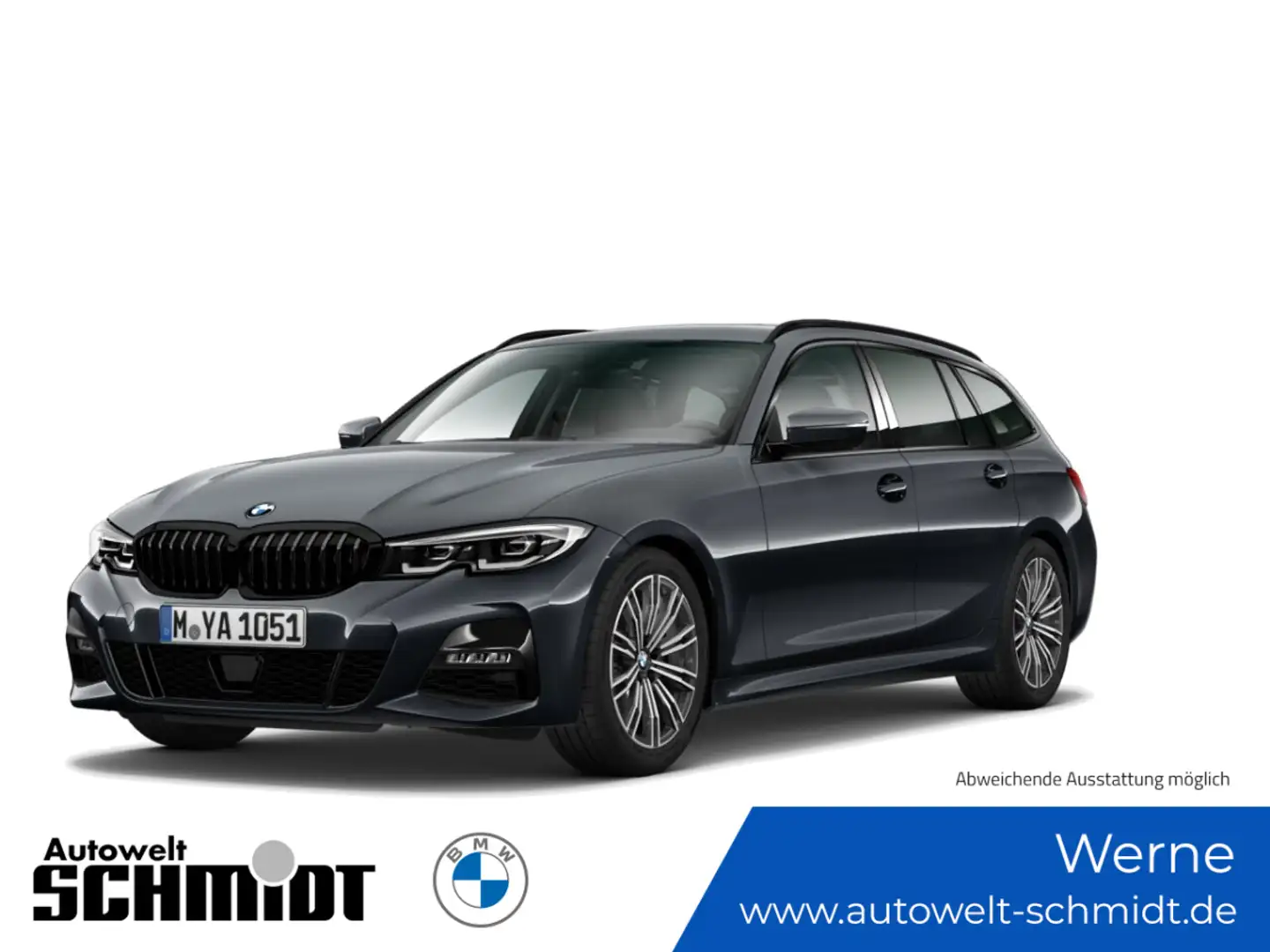 BMW 320 d Touring M Sport + GARANTIE Gris - 1