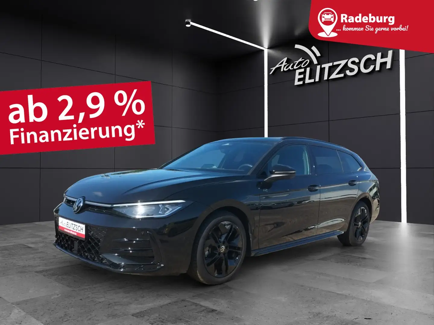 Volkswagen Passat TDI R-Line Black Style MatrixLED AHK ACC DCC Ka... Schwarz - 1