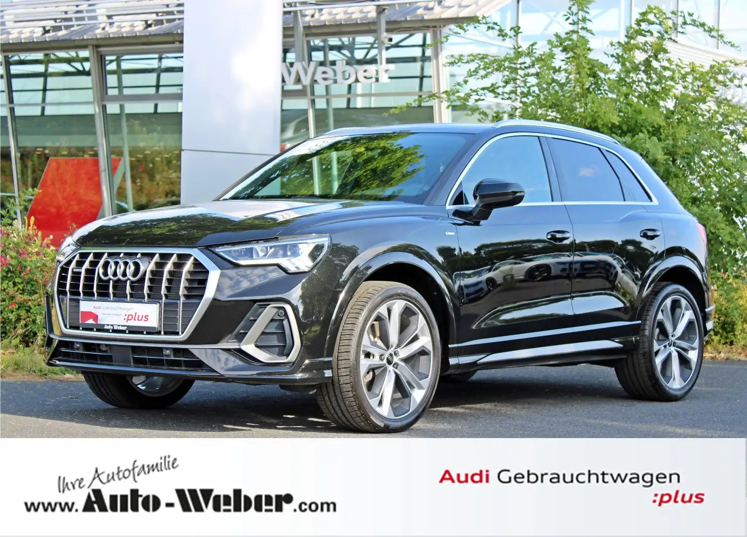 Audi Q3 40TFSI qu S LINE AHK STANDHZ LED ACC VC NAV+ Schwarz - 1