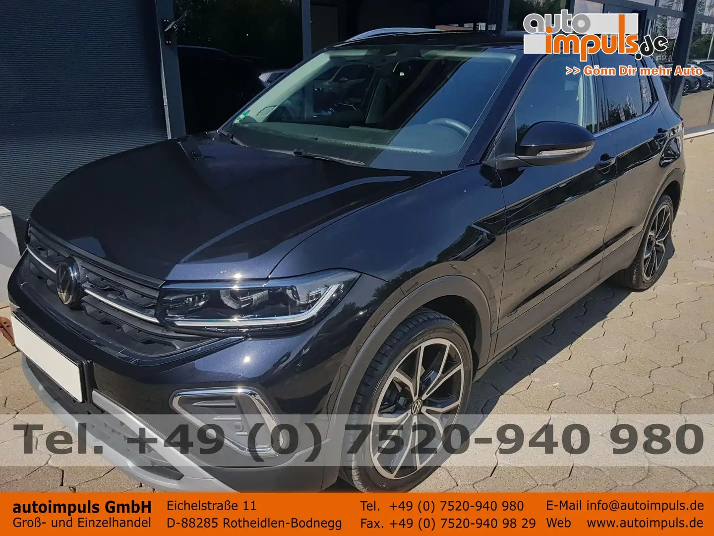 Volkswagen T-Cross Style 1,0TSI 85KW/116PS 85 kW (116 PS), Doppelk... Zwart - 1