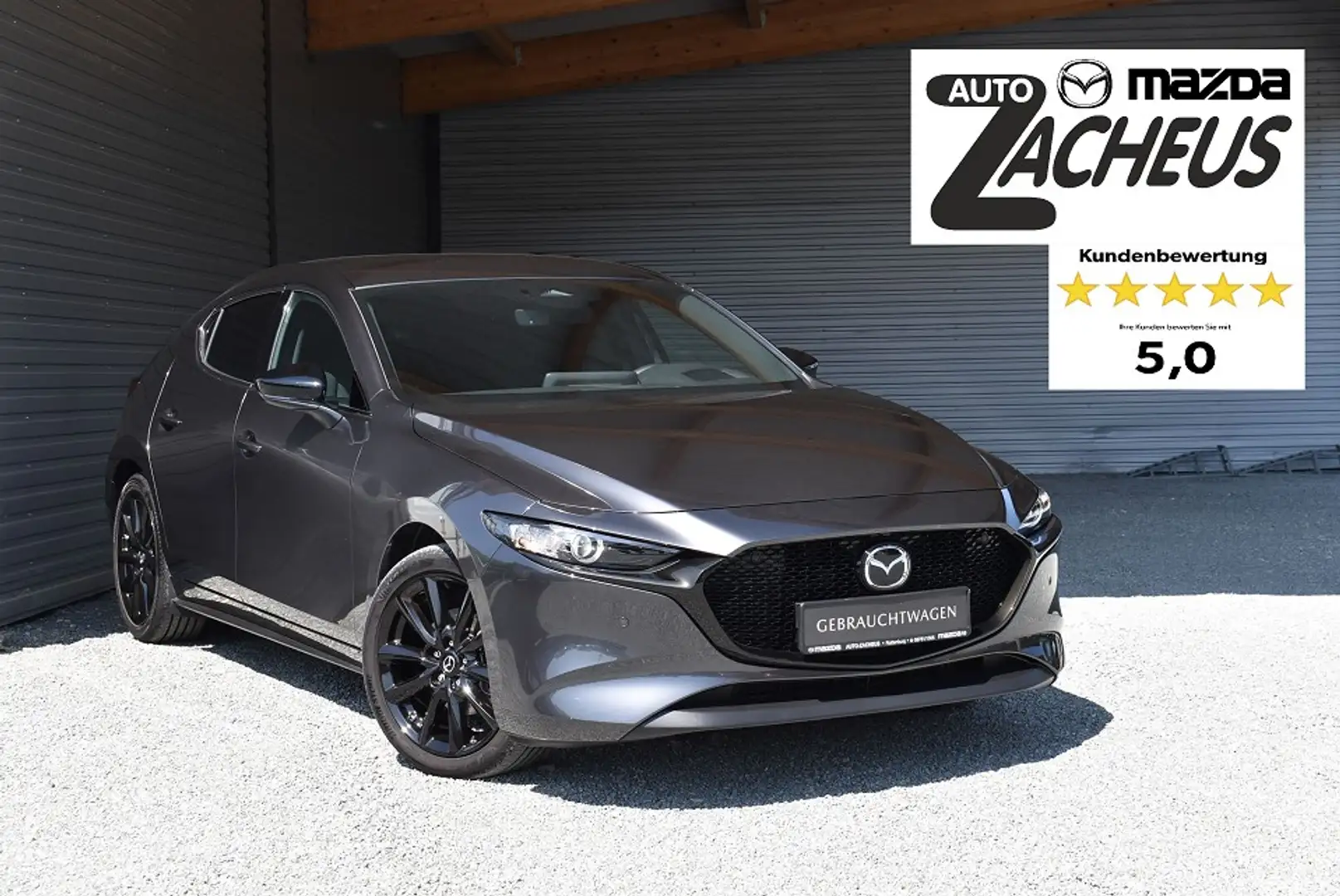 Mazda 3 e-SKYACTIV X 186 PS Homura WIE NEU Grau - 1