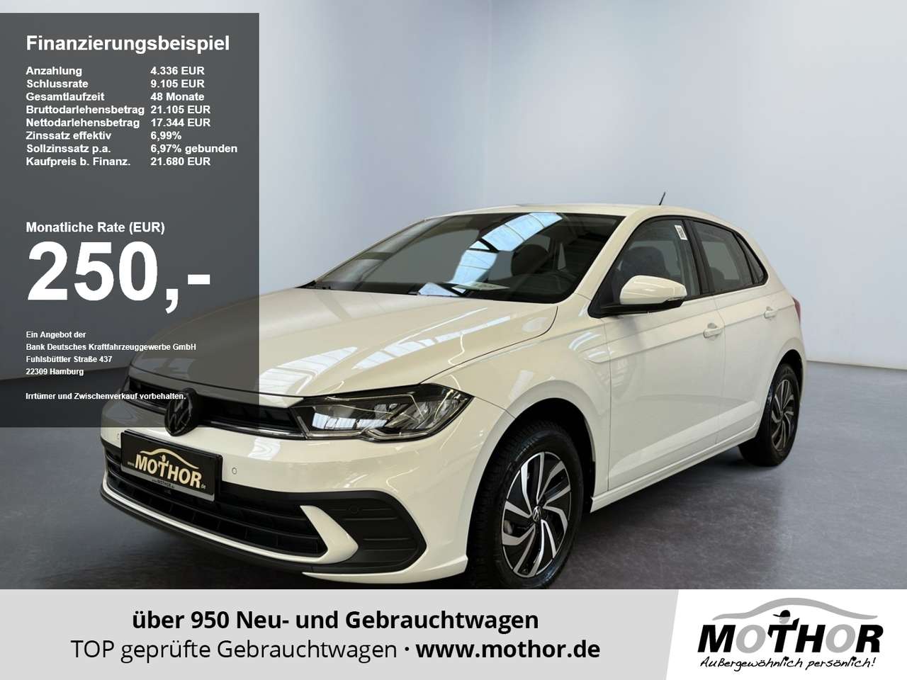Volkswagen Polo 2025 — VI Life 1.0 TSI DSG Navi via AppConnect LM