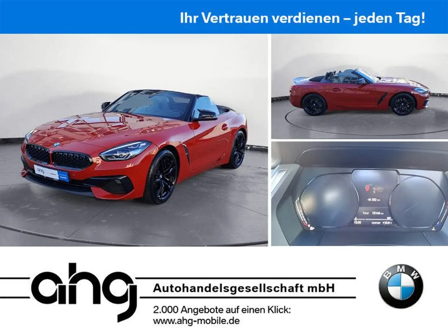 BMW Z4 sDrive20i Advantage Cabrio Klimaaut. PDC HIFI Rot - 1