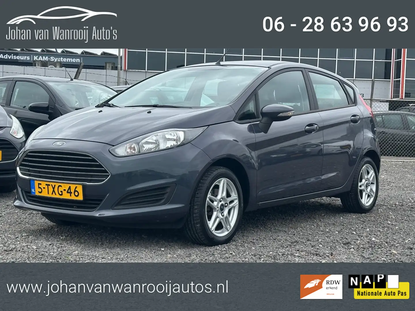 Ford Fiesta 1.0 Style/AIRCO/NAVI/BLEUTOOTH Grijs - 1