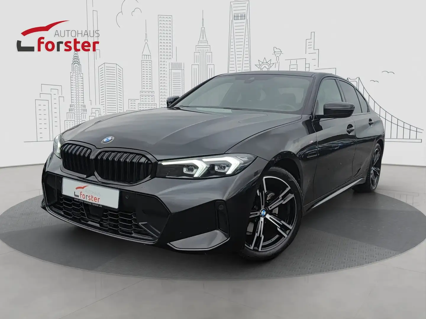BMW 320 320d xDrive M Sport ACC Standheiz. HIFI Kamera Schwarz - 1