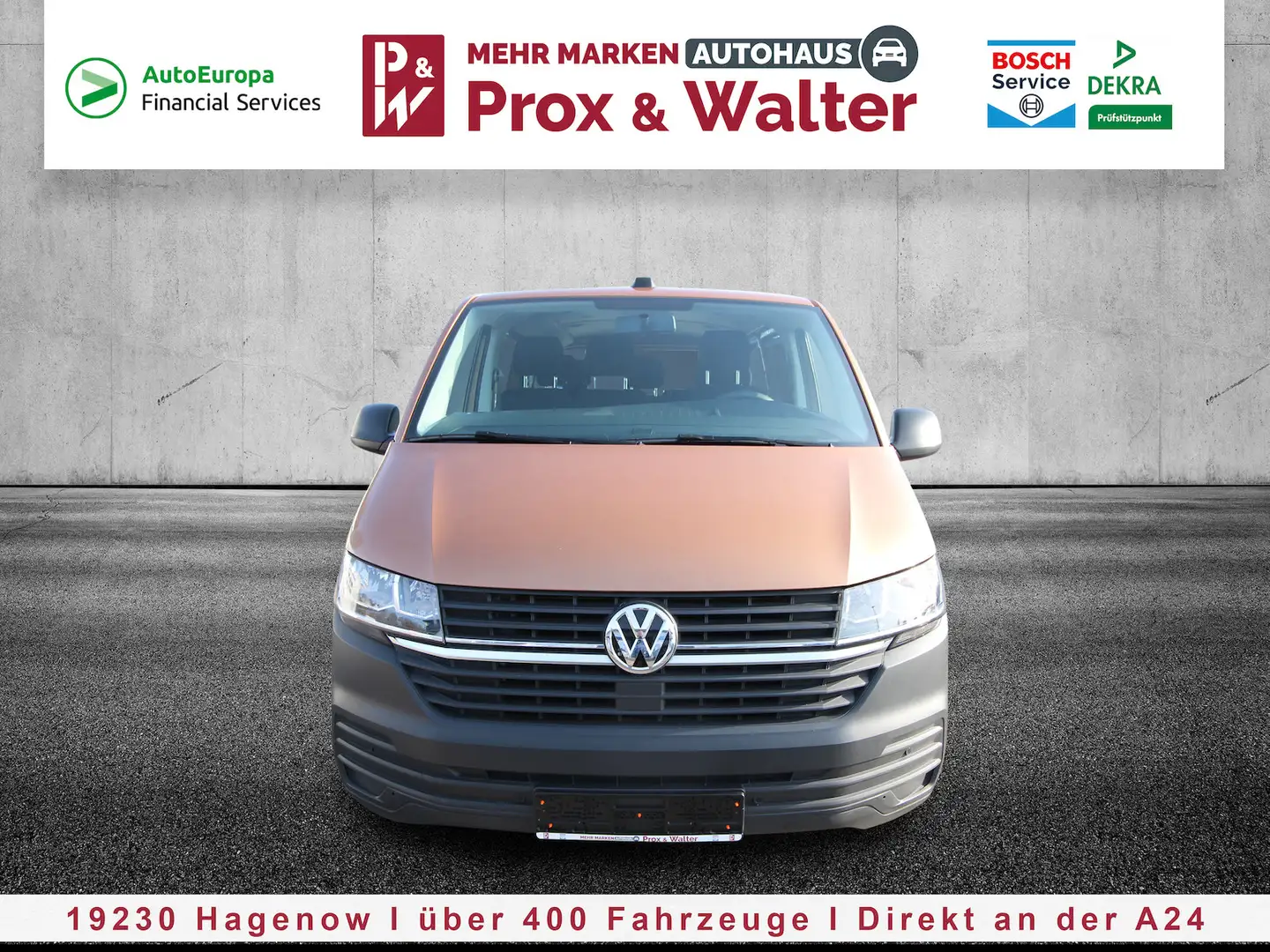 Volkswagen T6.1 Kombi 2.0 TDI 7-DSG 9-SITZER+2xKLIMA+2xPDC Marrone - 1