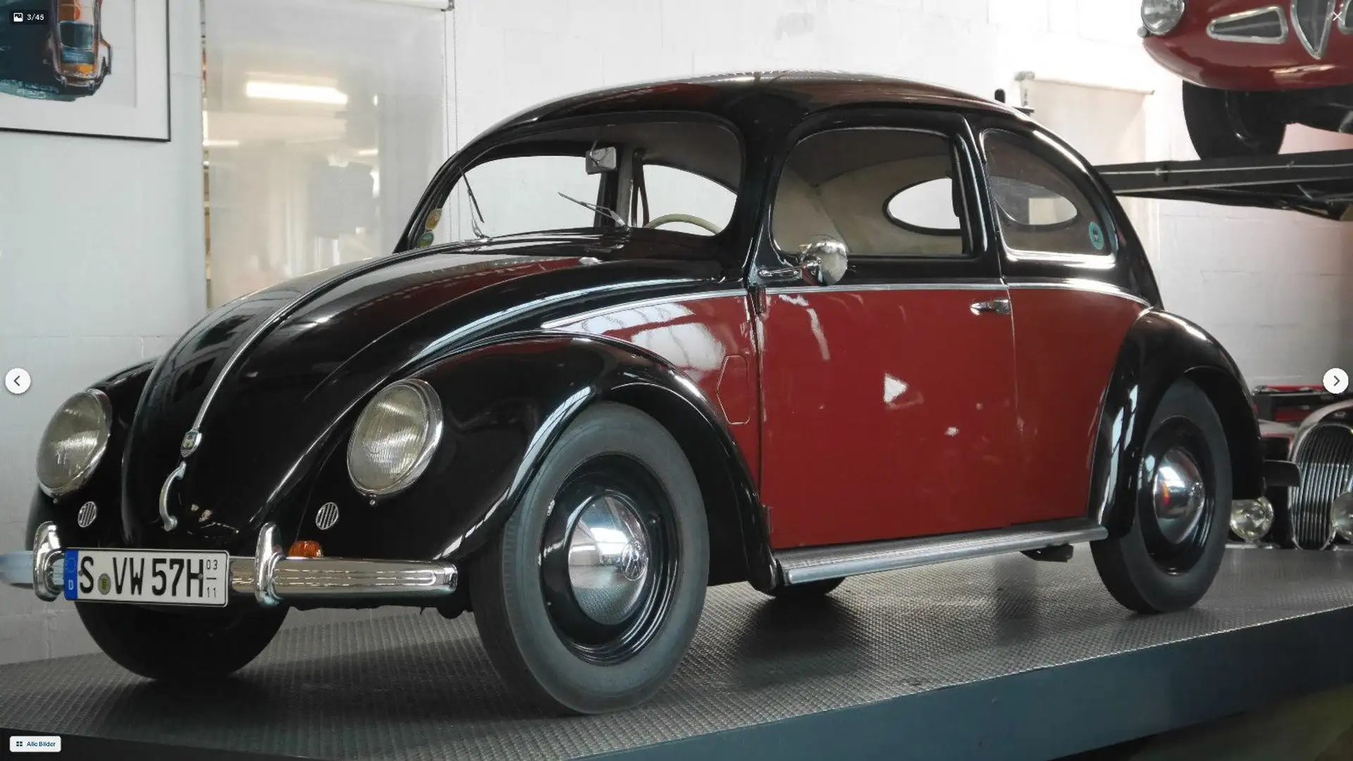 Volkswagen Käfer Brezel-Käfer, Bj.1951, authentisches Fzg! Negro - 1