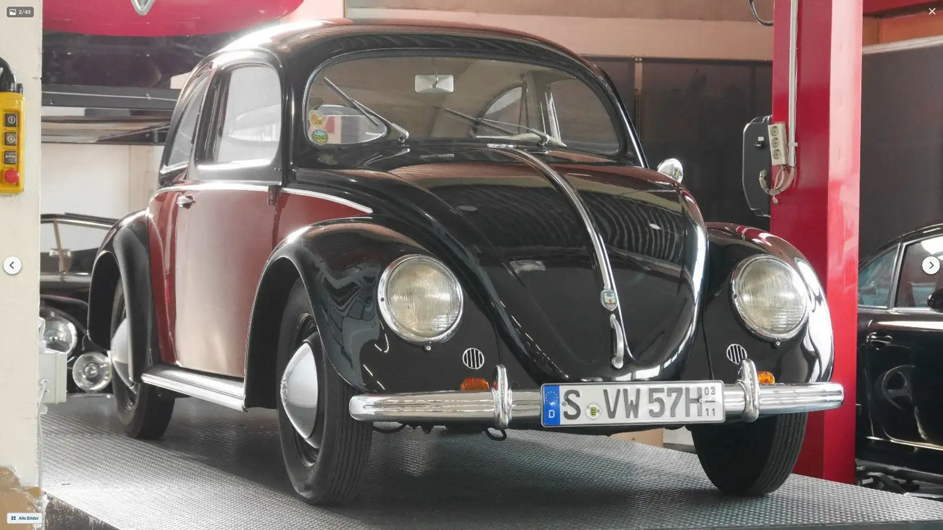 Volkswagen Käfer Brezel-Käfer, Bj.1951, authentisches Fzg! Negro - 2