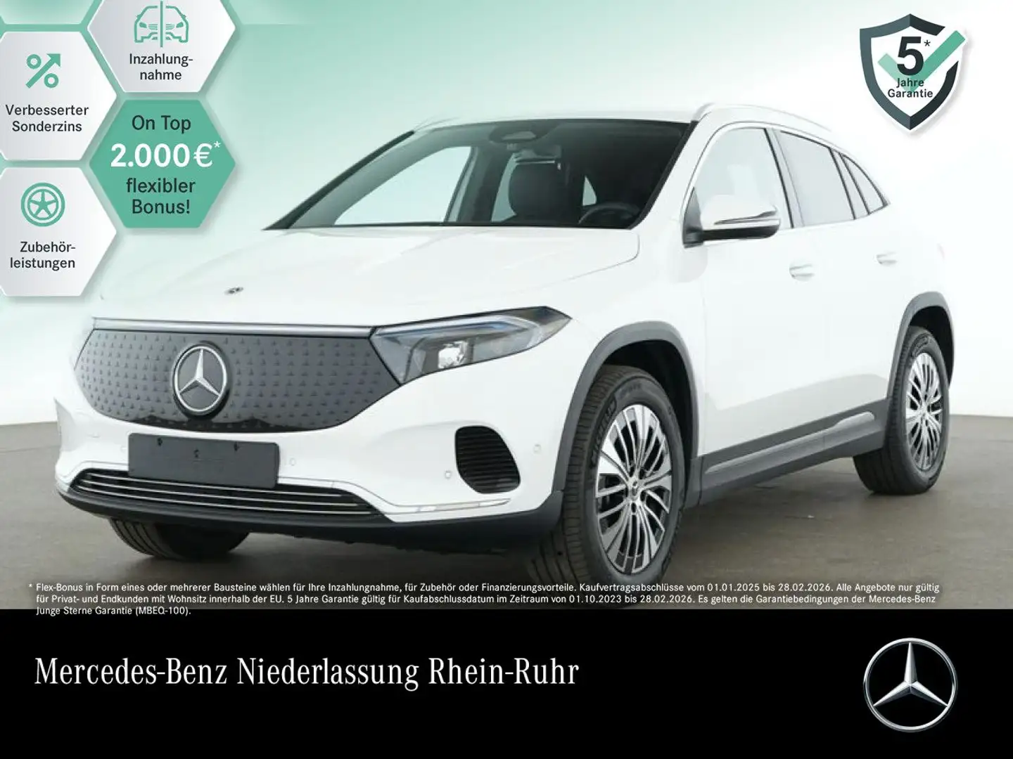 Mercedes-Benz EQA 300 4M PROG+PLUS-PAKET+KAMERA+KEYLESS+SPUR Weiß - 1