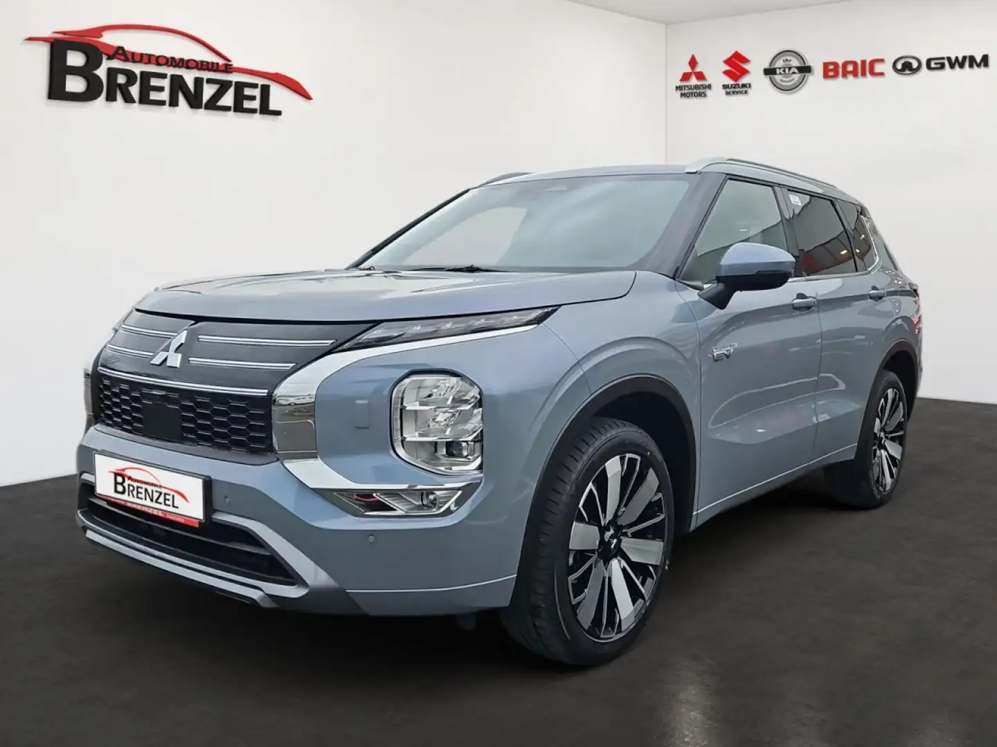 Mitsubishi Outlander 2.4 PHEV Top Leder Standheizung Klima Navi Grau - 1
