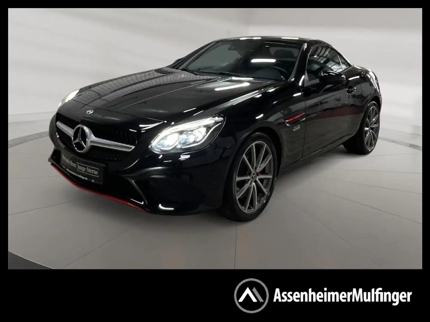 Mercedes-Benz SLC 200 Carbon+Pano+Cam+LED+AUT+Leder+Totw+PTS Negro - 1