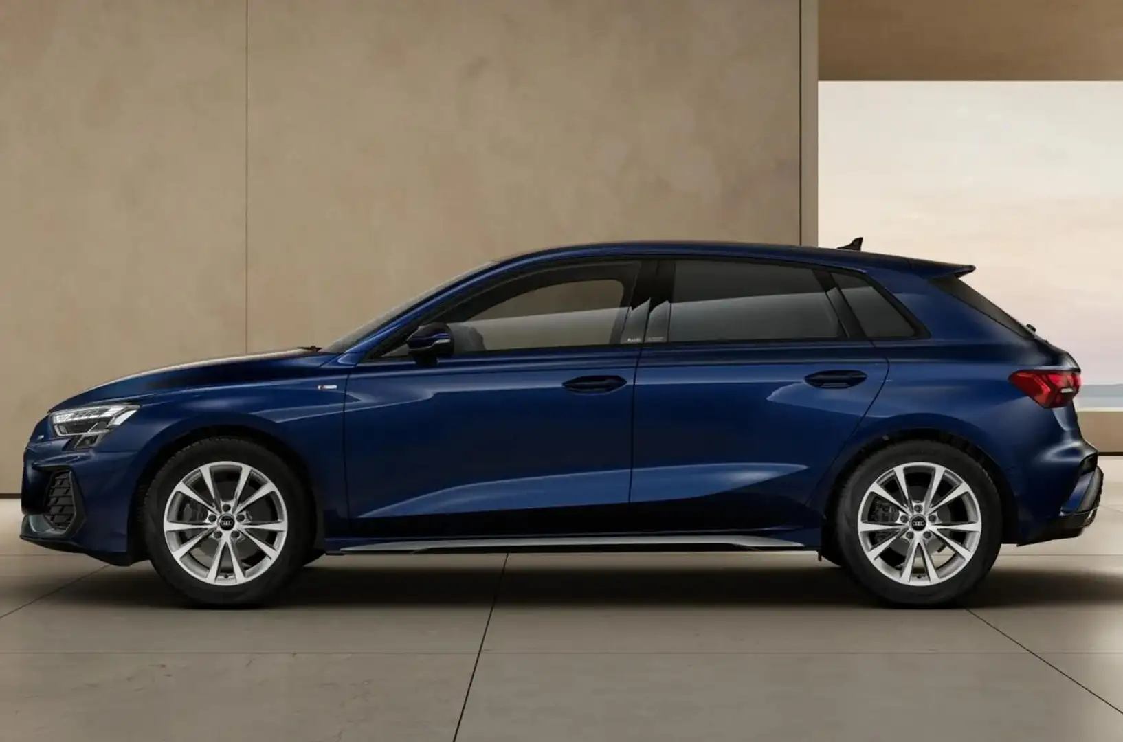 Audi A3 S line TFSI 204 quatt. Nav LED+ SHZ 150 kW (204... Blau - 2