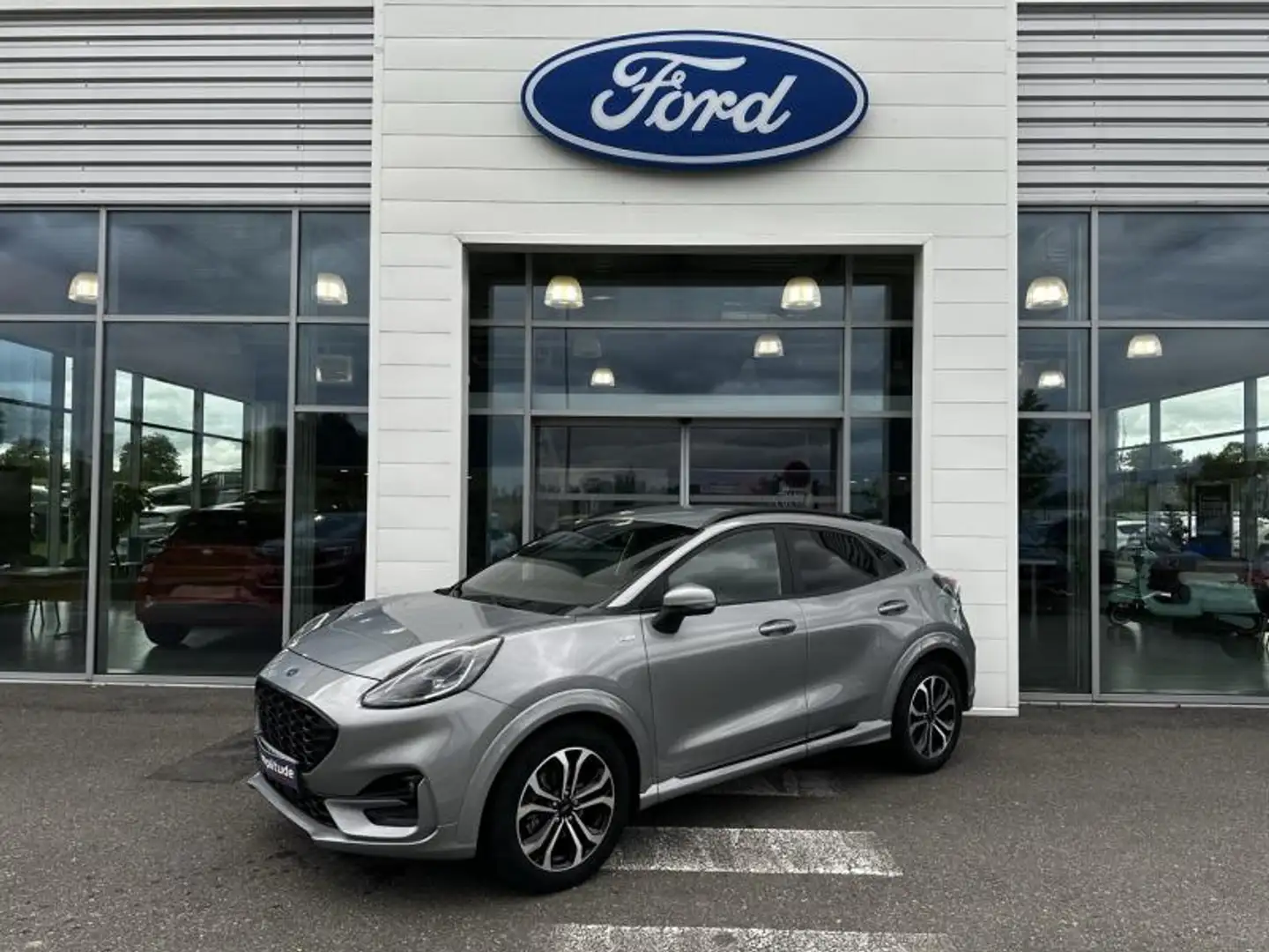 Ford Puma 1.0 EcoBoost 125ch mHEV ST-Line 6cv Gris - 1