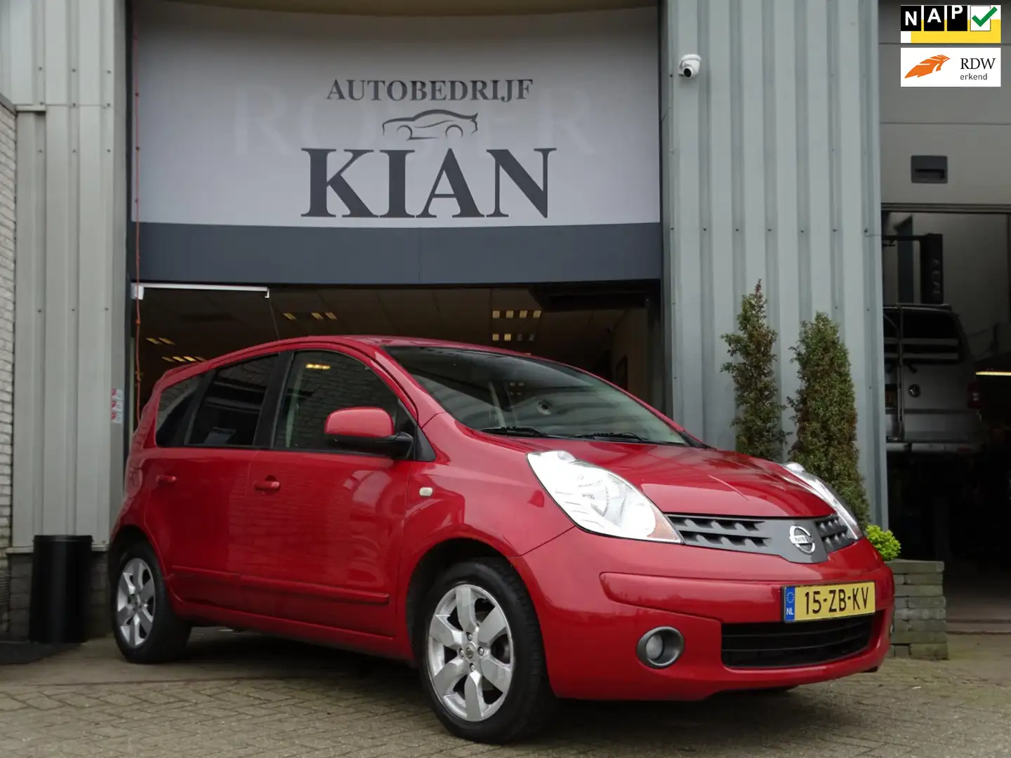 Nissan Note 1.6 Acenta|Automaat|Airco Rood - 1
