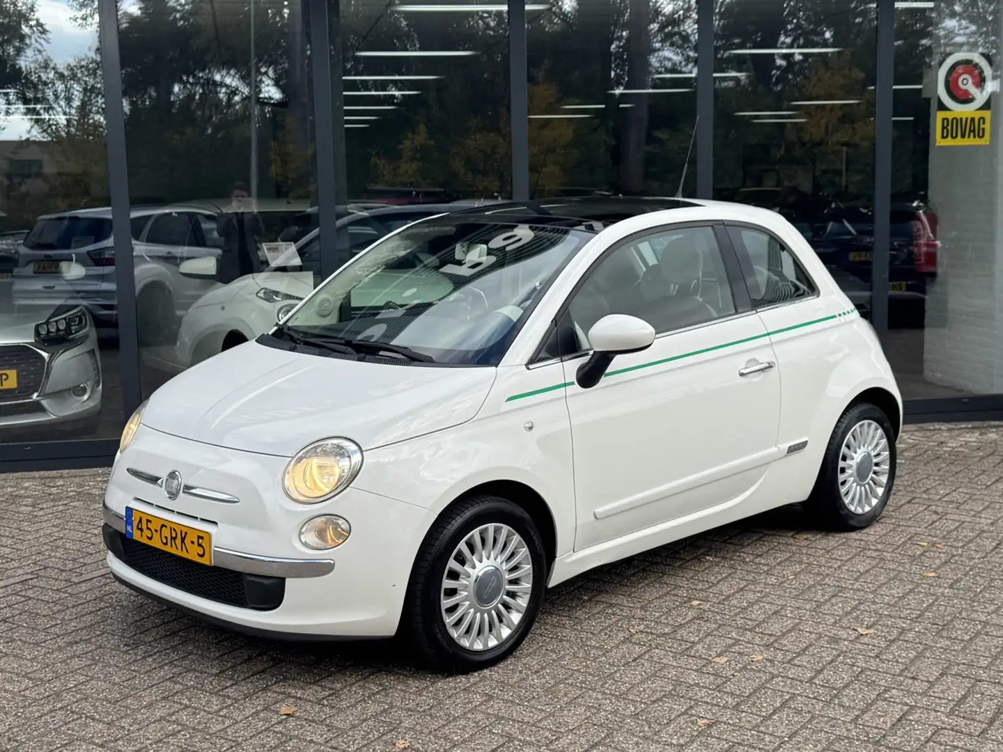Fiat 500 1.4-16V Lounge*Leder*Panoramadak*ECC* Wit - 2