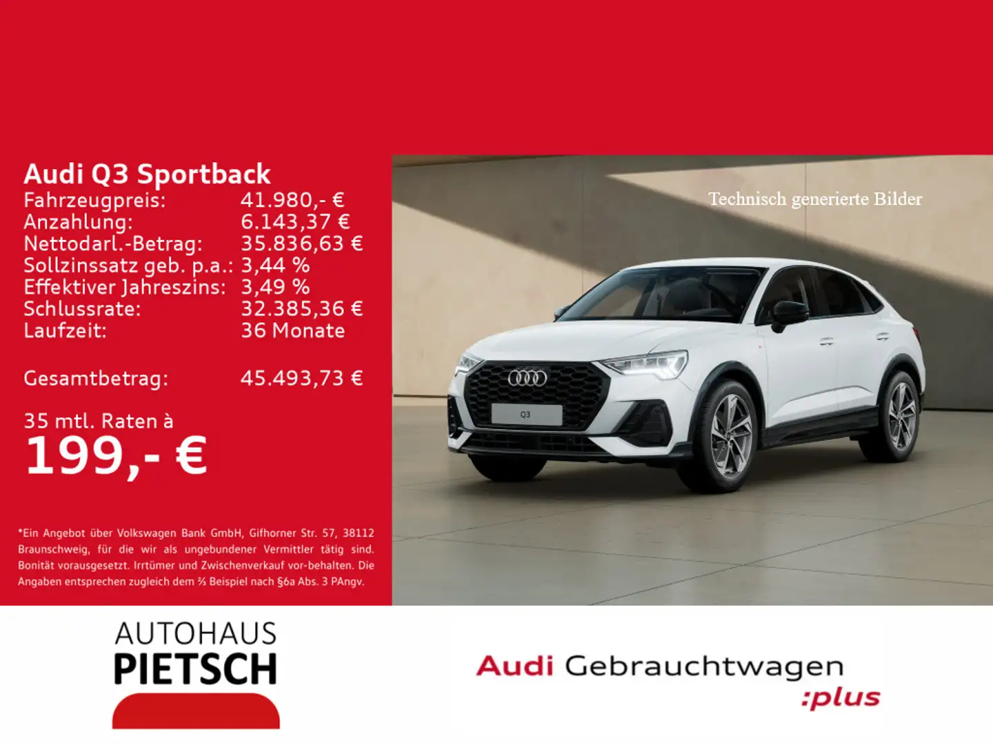 Audi Q3 35 TFSI S-line Weiß - 1