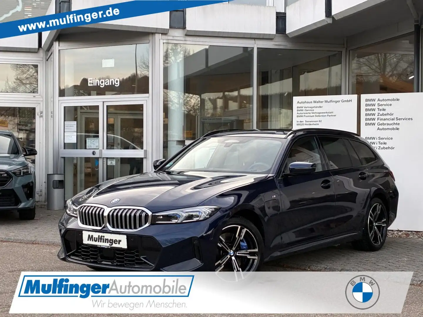 BMW 330 e T xDr.M Sport HUD PanoD.SuView. Ha/Ka. AHK Bleu - 1