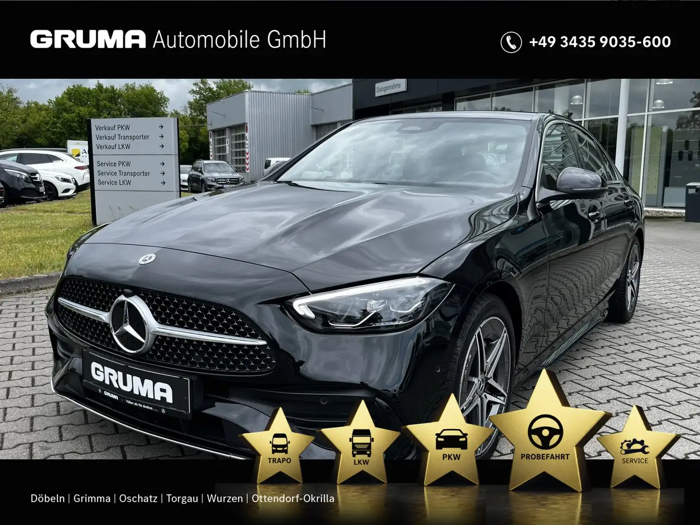 Mercedes-Benz C 220 C 220 d AMG+AHK+LED+AppleCar+Ambilight+Kamera Schwarz - 1