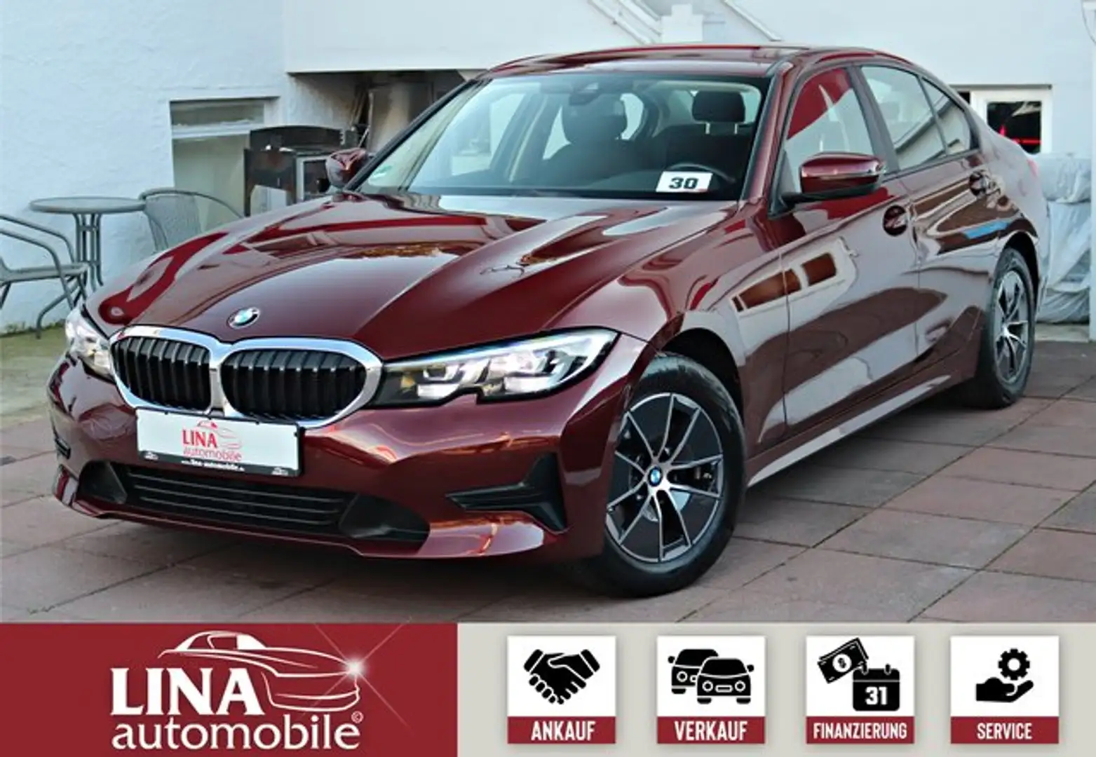 BMW 318 i 2.Hd*vollScheckheft*LED*KeyGo*PDC*Klimaaut Rouge - 1