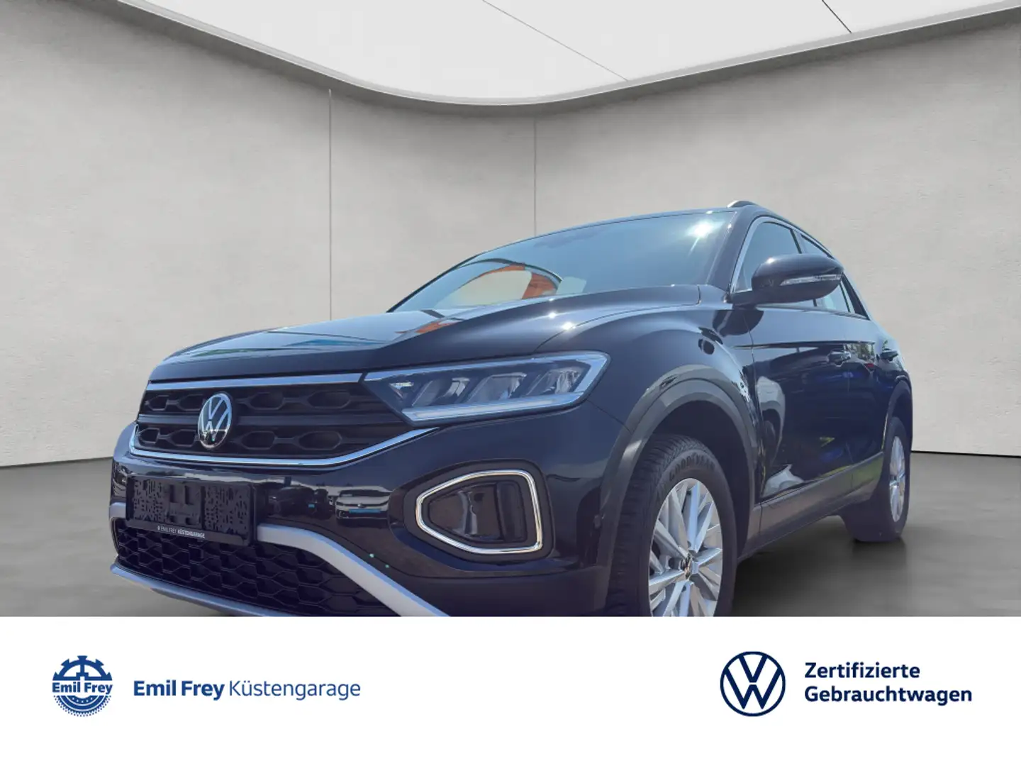 Volkswagen T-Roc Life 1.0l TSI 6-Gang NAVI KLIMA ACC SHZ GJ Schwarz - 1