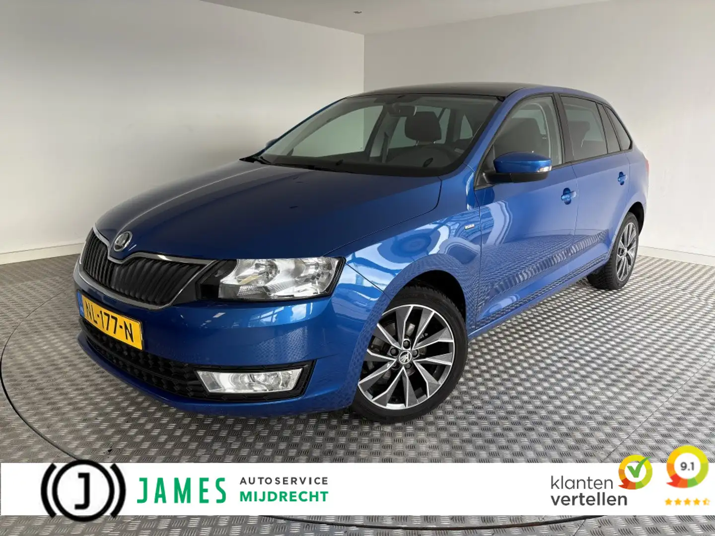 Skoda Rapid/Spaceback 1.2 TSI Greentech Drive Automaat, Stoelverwarming Bleu - 1