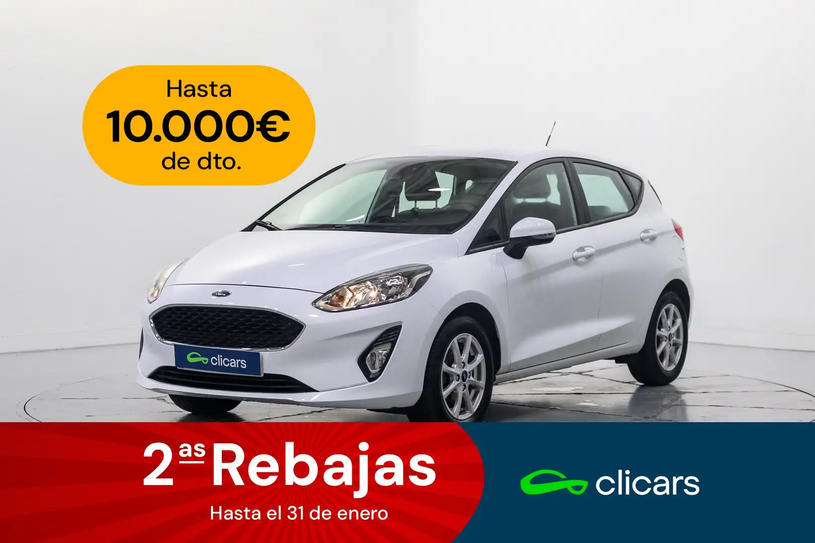 Ford Fiesta 1.5TDCi Trend 85 Blanc - 1