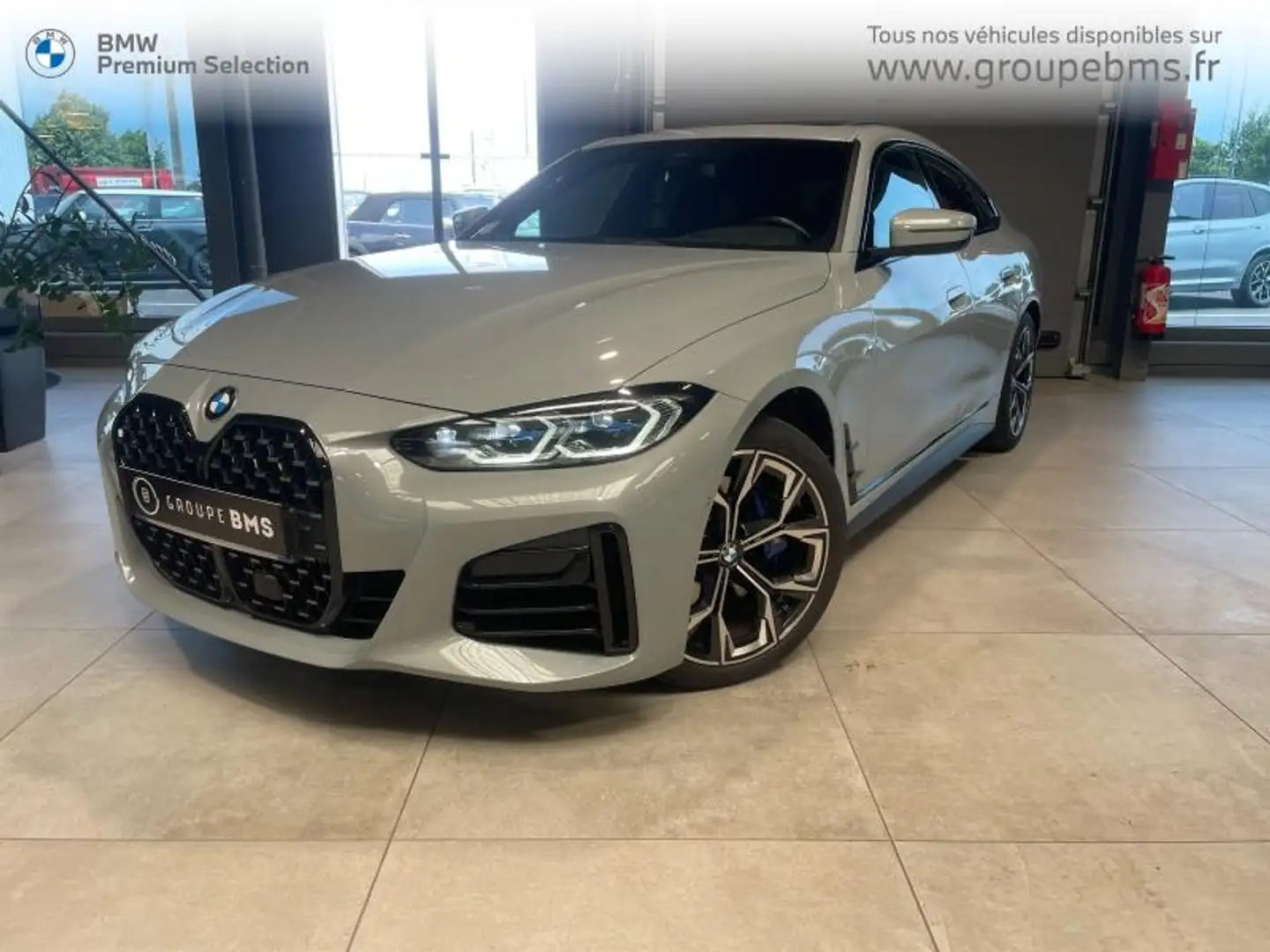 BMW 420 420dA xDrive 190ch M Sport Gris - 1