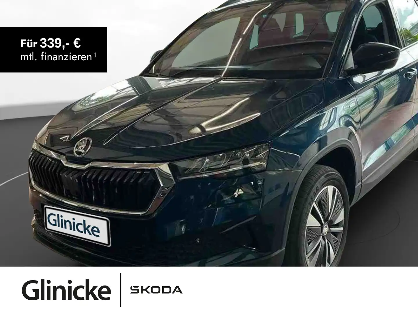 Skoda Karoq 1.5 TSI DSG AHK Kessy PDC SiHz Klima Blau - 1