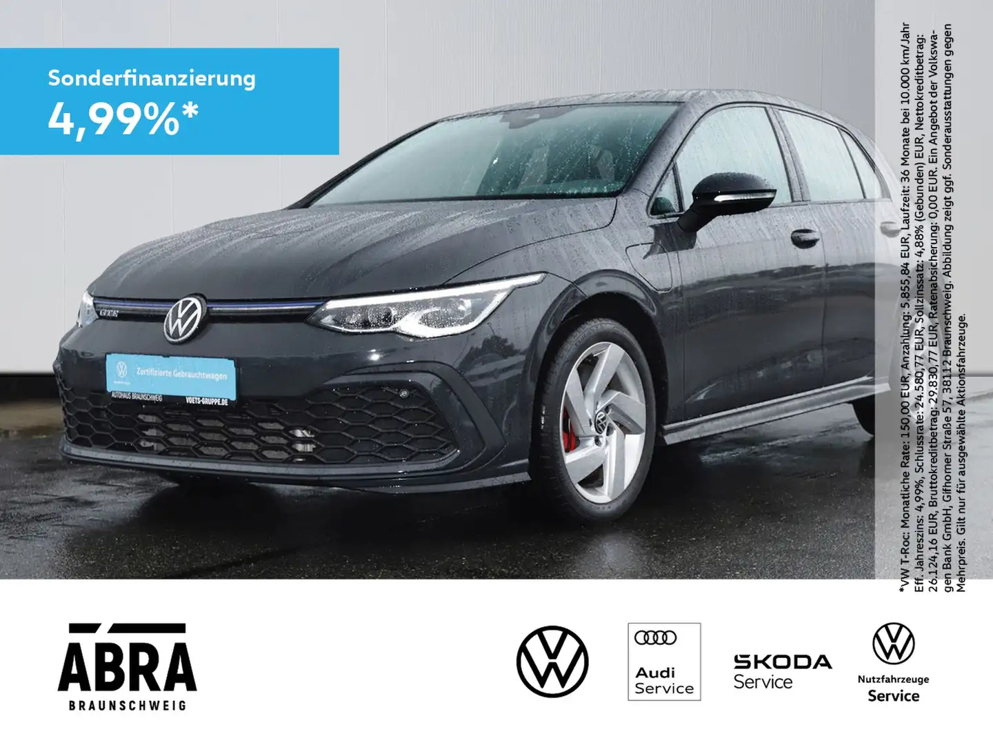 Volkswagen Golf VIII 1.4 eTSI GTE LED+NAV+LANE+DAB Gris - 1