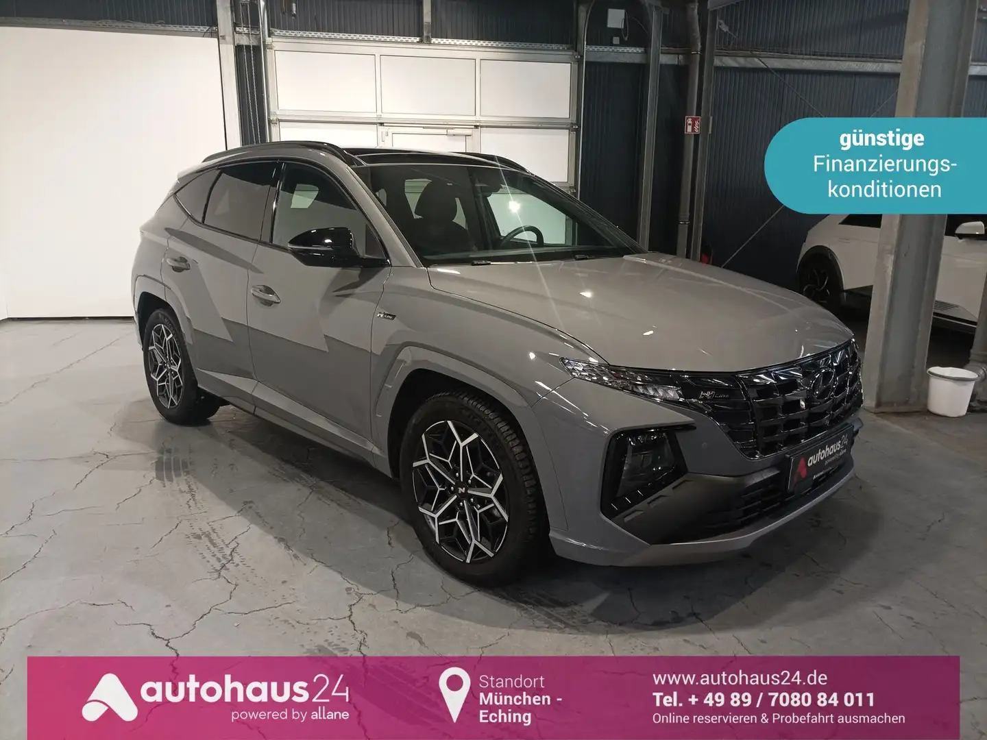 Hyundai TUCSON 1.6 T-GDI N Line 4WD|LED|Navi|Pano|ACC Grigio - 1