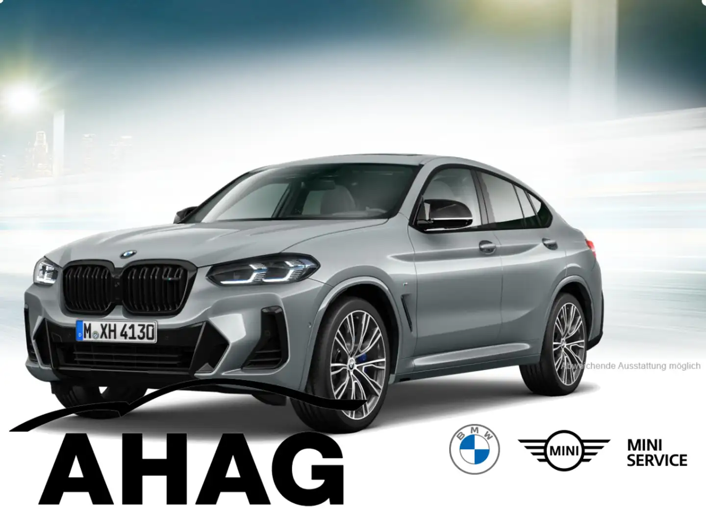 BMW X4 M40i AT Innovationsp. Sport Aut. Panorama RFT Grau - 2