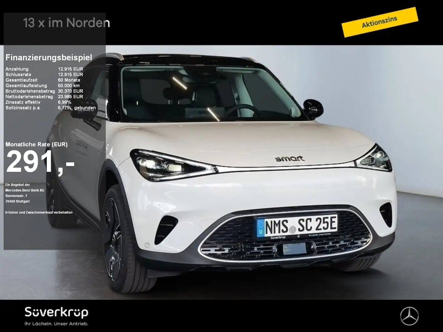 smart #1 Premium DISTR SPUR 360 PANO PDC SHZ Alb - 1