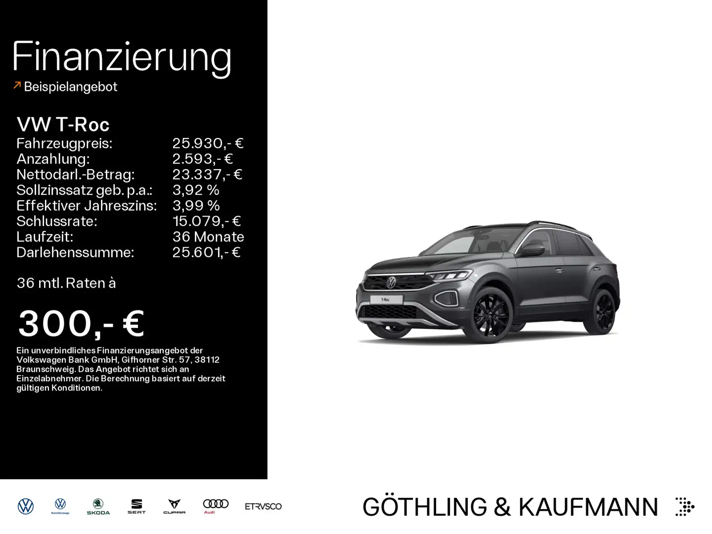 Volkswagen T-Roc Life 2.0 TDI SCR 110kW*DSG*AHK*KAM*NAVI*18 Grijs - 1
