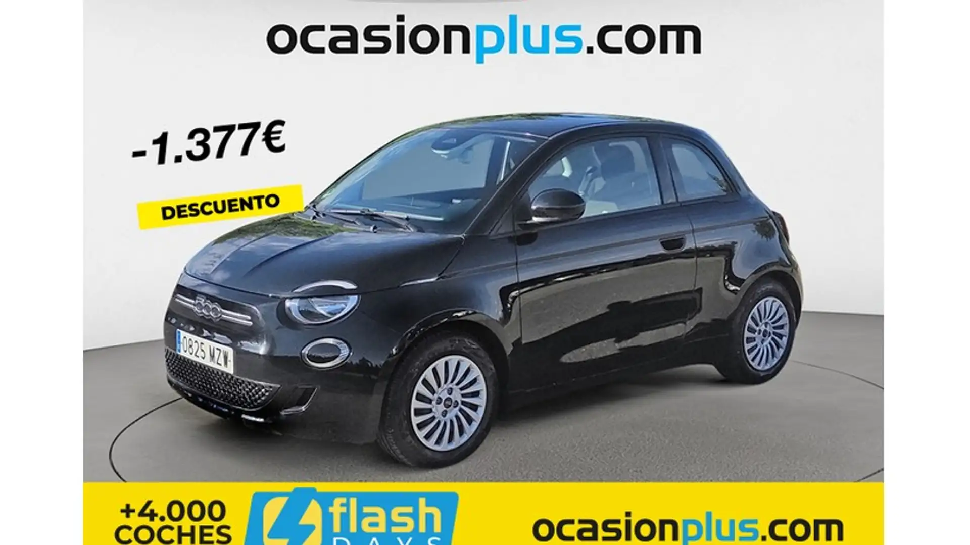 Fiat 500e 70Kw Action Negro - 1