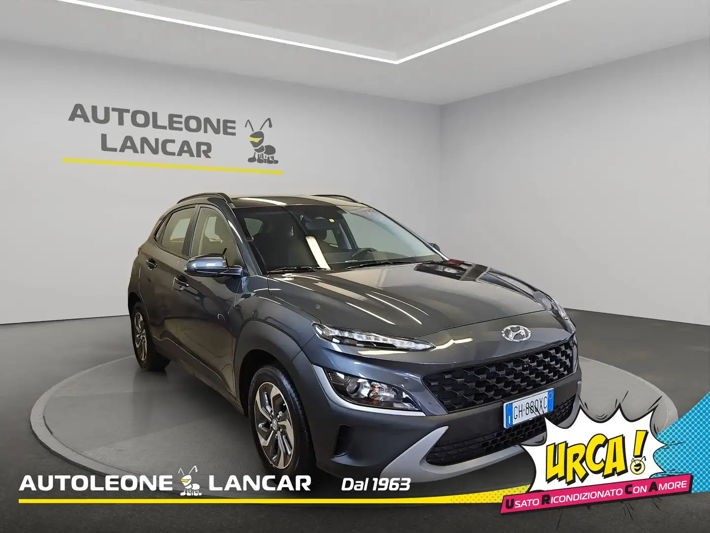 Hyundai KONA 1.6 HEV Xline DCT 141cv Hybrid 1 PROPRIETARIO Gris - 1