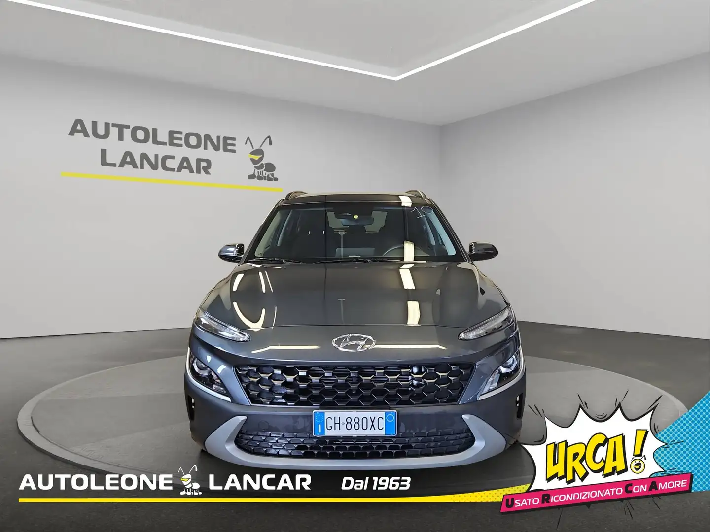 Hyundai KONA 1.6 HEV Xline DCT 141cv Hybrid 1 PROPRIETARIO Gris - 2