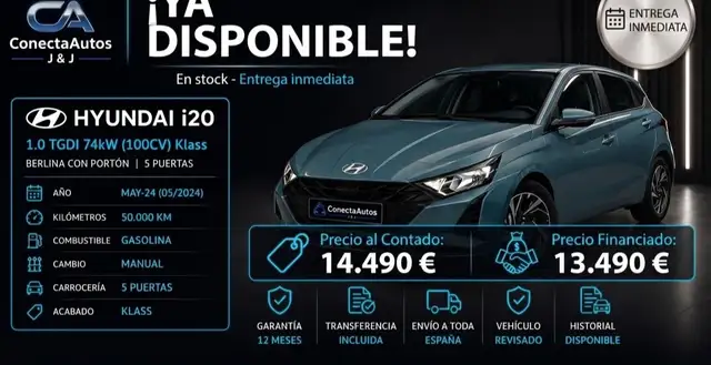 Hyundai i20 1.0 TGDI Klass 100