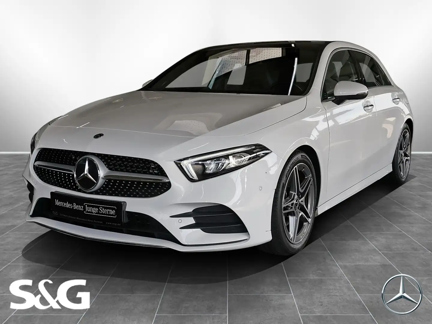 Mercedes-Benz A 200 d AMG PANORAMA+HEADUP+KAMERA+CARPLAY+LED Blanc - 1