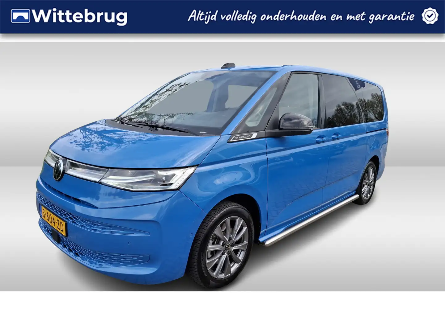 Volkswagen T7 Multivan L2H1 - Energetic 1.4 eHybrid  218 pk Panoramadak | Blauw - 1