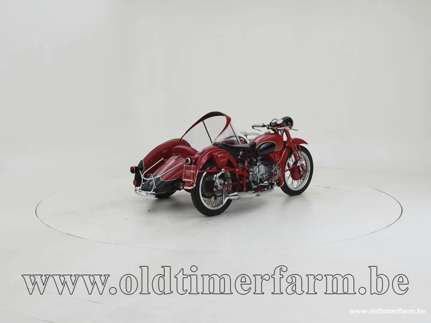 Moto Guzzi Falcone + Sidecar '53 CH2607 Rojo - 2