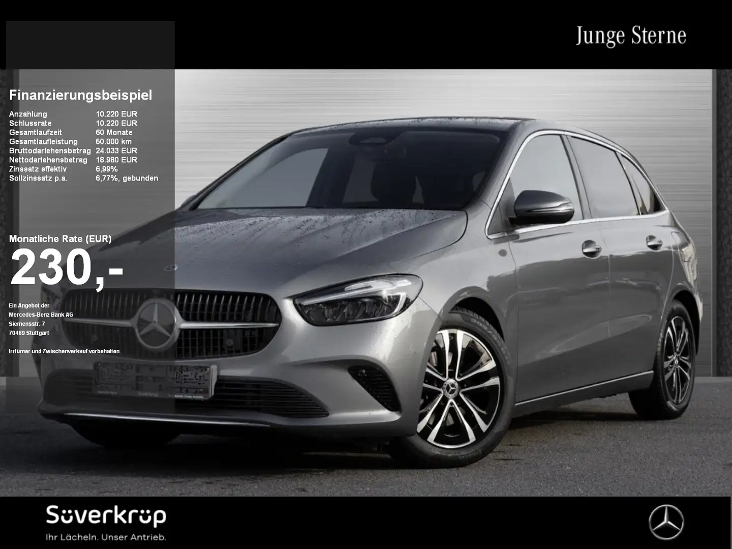 Mercedes-Benz B 200 d , PROGRESSIVE SPUR KAMERA PDC SHZ Grau - 1