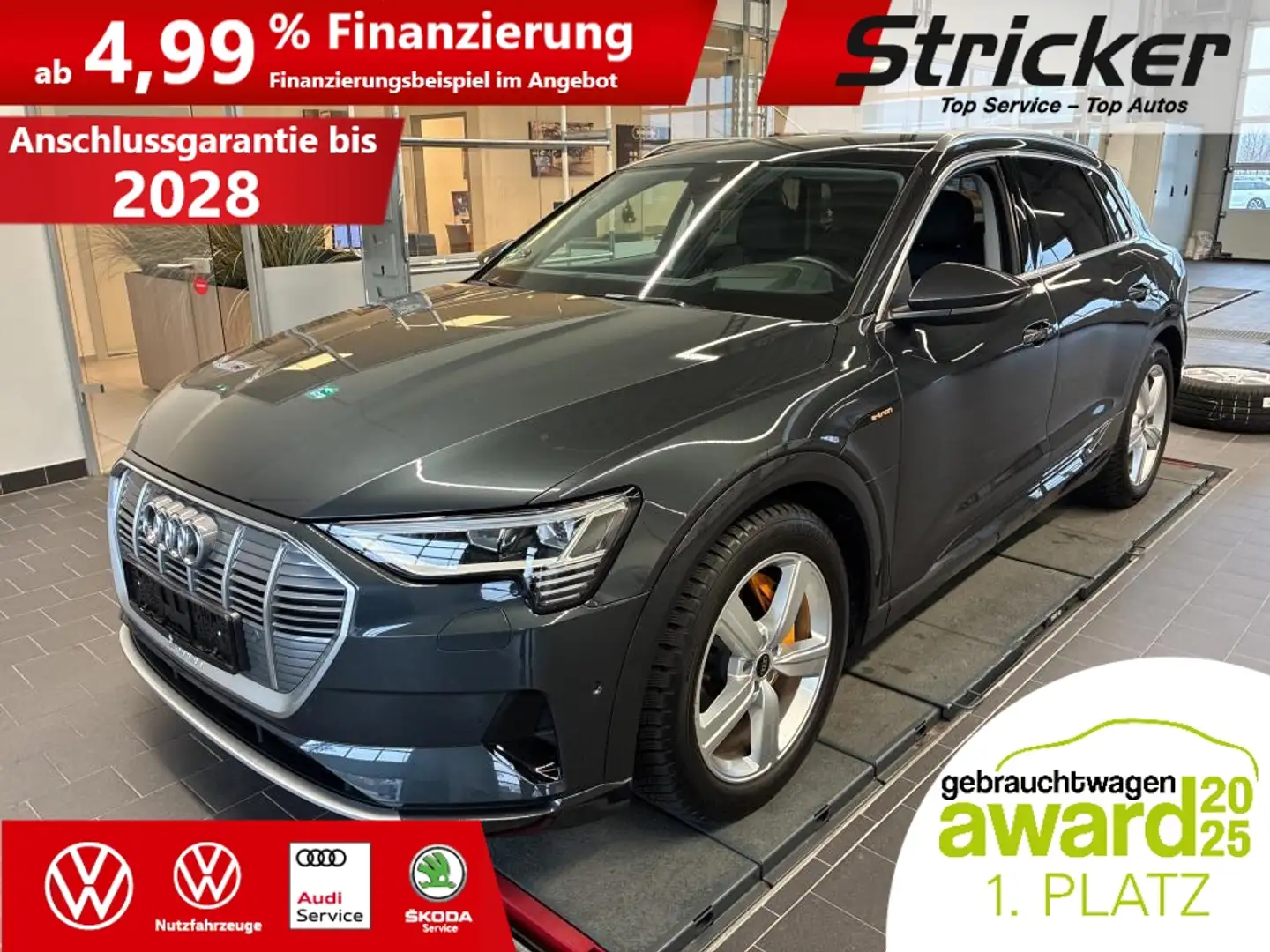 Audi e-tron 55 quattro 439,-ohne Anzahlung B&O Matrix AHK Grau - 2